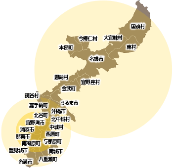 ケータリング配達エリアのマップ